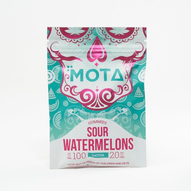 Sativa THC:CBD 5:1 Sour Watermelon Gummy by Mota Cannabis for Euphoria | My Supply Co. | Consciously curated cannabis Package