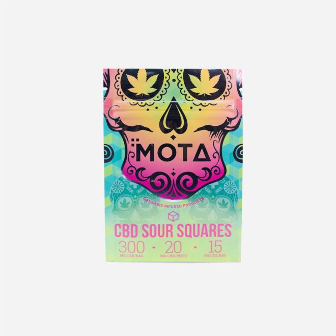 CBD Sour Squares by Mota Cannabis for Anxiety | My Supply Co. | Consciously curated cannabis package