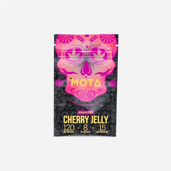 Sugar-Free THC Cherry Jelly by Mota Cannabis for Relief | My Supply Co. | Consciously curated cannabis package
