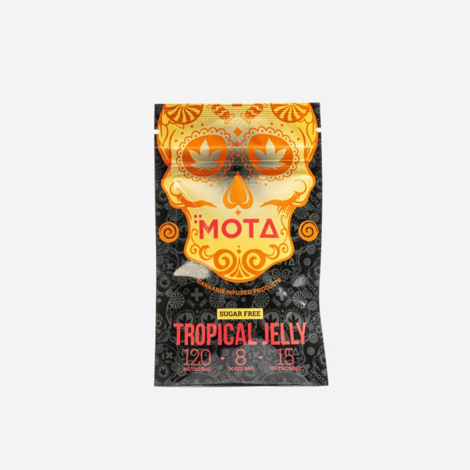 120mg THC Hybrid Sugar-Free Tropical Jelly by Mota Cannabis for Mood | My Supply Co. | Consciously curated cannabis