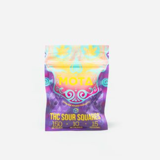 150mg THC Sour Squares by Mota Extracts for Depression | Consciously curated cannabis