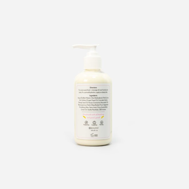 300mg CBD Key Lime Pie Hemp Body Lotion by Delush for Inflammation | My Supply Co. | Consciously curated cannabis back