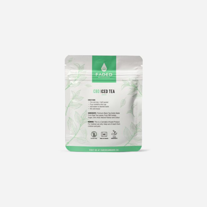 Faded Cannabis Co. CBD Iced Tea Mix - 100mg | My Supply Co.