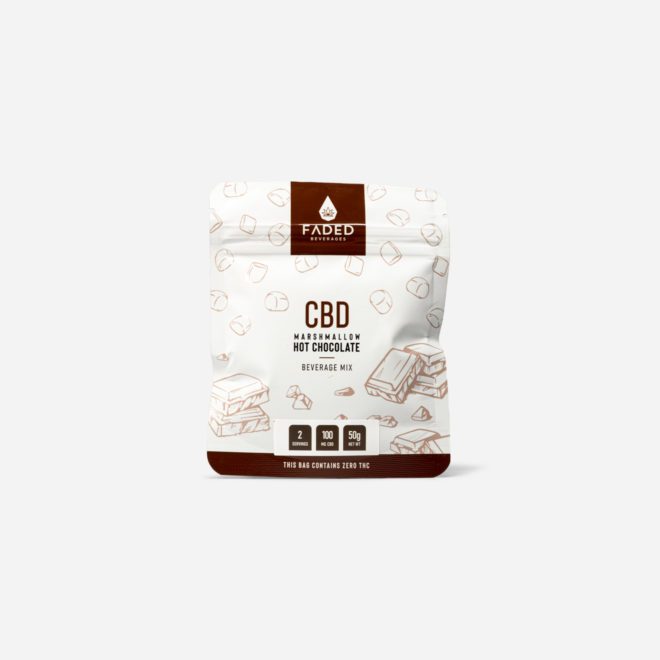 Faded Cannabis Co. CBD Marshmallow Hot Chocolate - 100mg | My Supply Co.