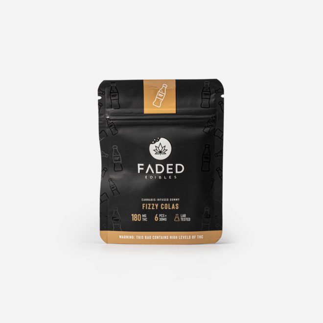 Faded Cannabis Co. THC Fizzy Colas - 180mg | My Supply Co.