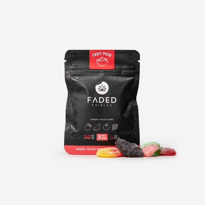 Faded Cannabis Co. THC Vegan Fruit Variety Pack - 240mg | My Supply Co.