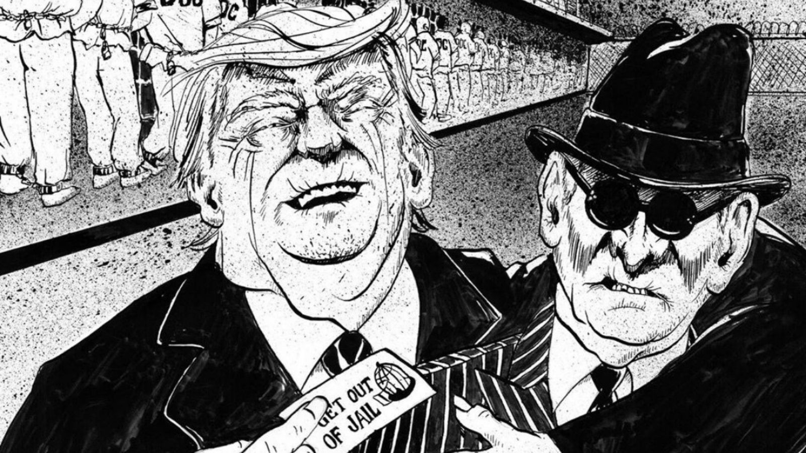 Donald Trump and Roger Stone comic