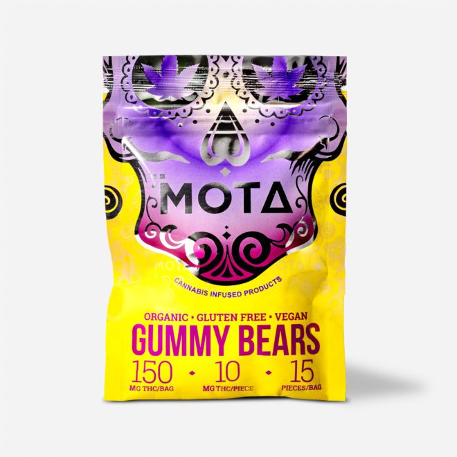 MOTA Edibles Vegan THC Gummy Bears (Organic, Gluten-Free) Front