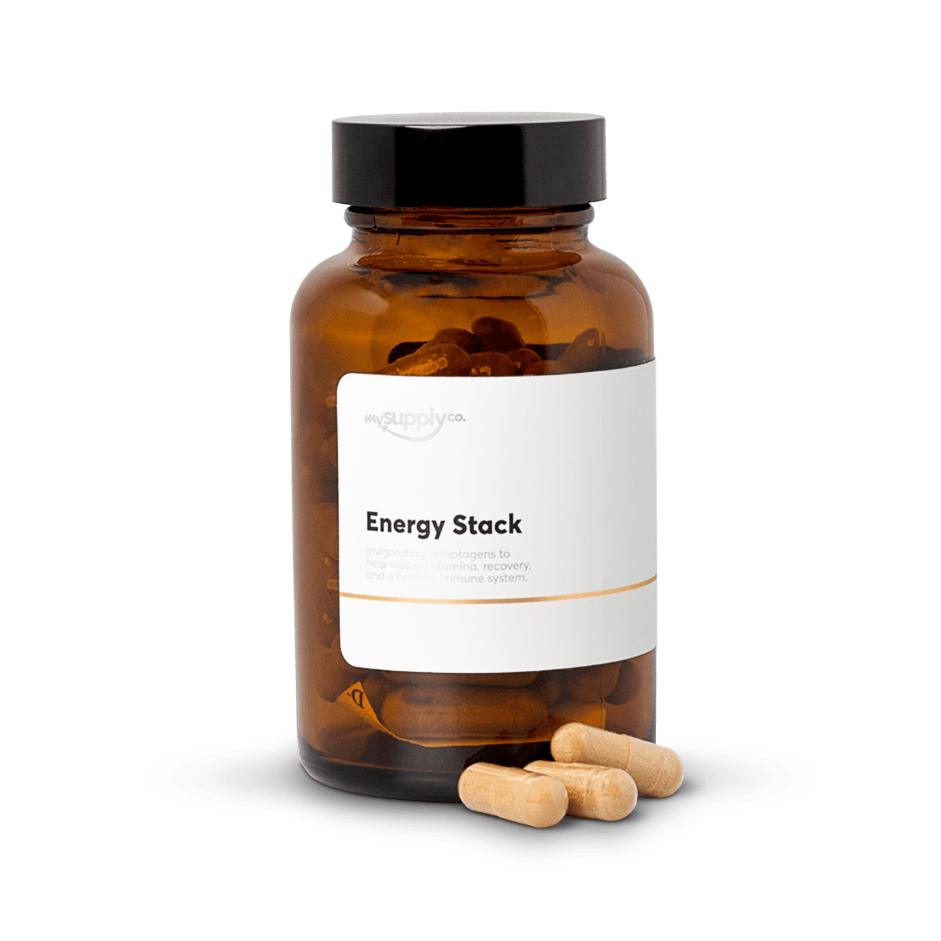 Weekly $380+ giveaway.π±ππ§ͺ | My Supply Co. Energy Stack - Invigorating Microdose Mushroom Capsules by My Supply Co. (Front)
