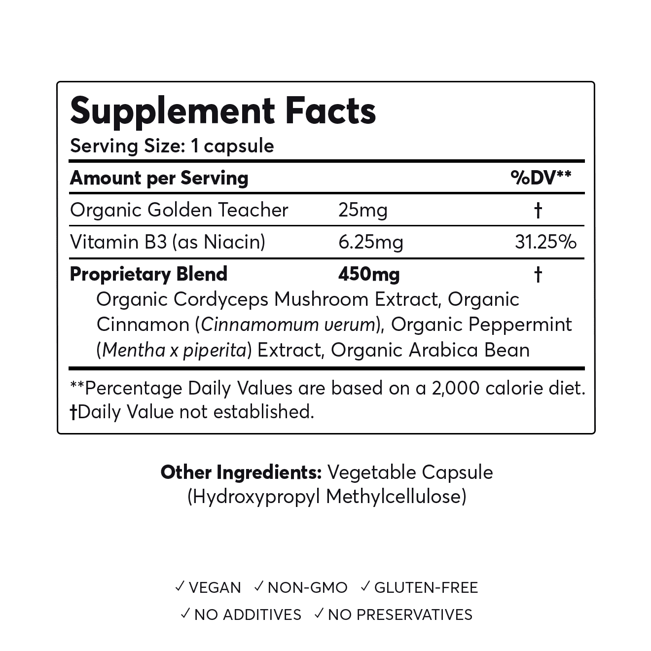 Energy Stack Supplement Facts Energy Stack Microdose Capsules for Energy Supplement Facts