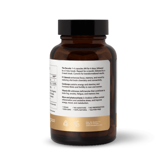 My Supply Co. Energy Stack Microdose Mushroom Capsules | My Supply Co.