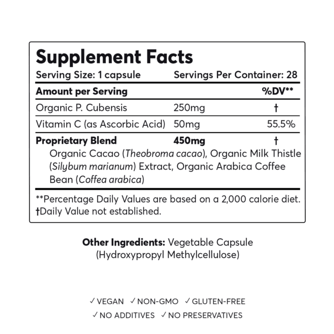Macrodose Magic Mushroom Capsule Supplement Facts - Extended Release by My Supply Co.
