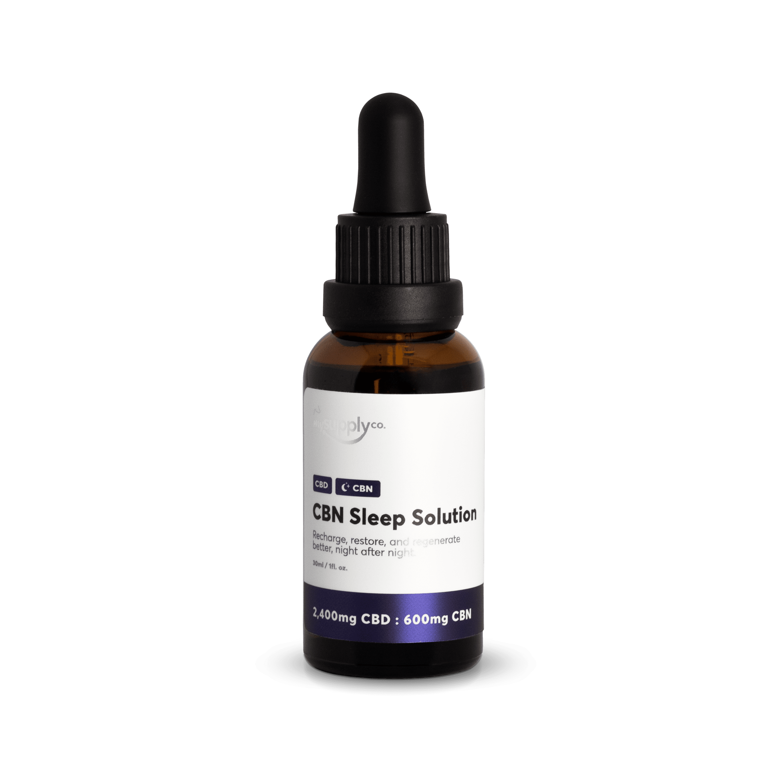 CBN for Sleep | CBN Sleep Solution (Melatonin-Free) by My Supply Co. (Front)
