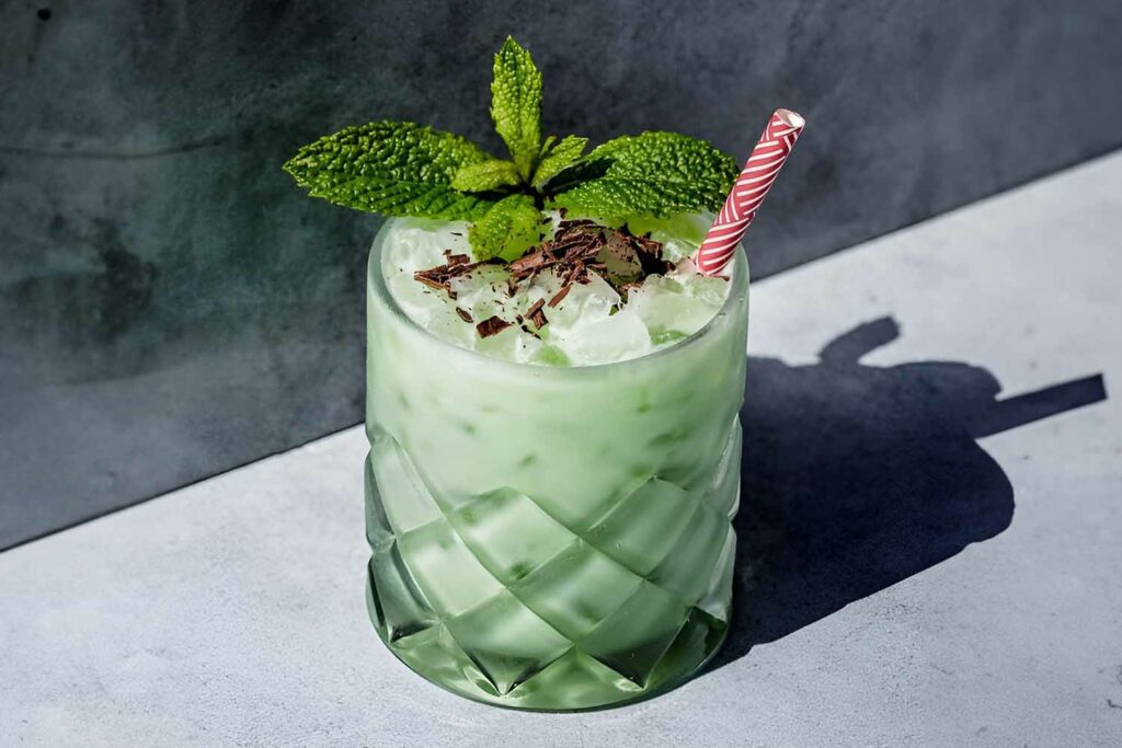 Photograph of a cannabis-infused cocktail for an article about 3 cannabis-infused halloween recipes