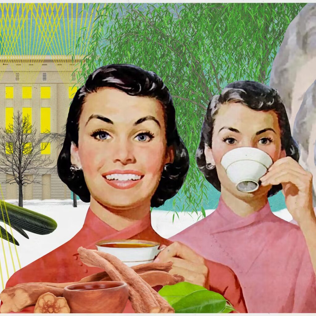 How to Make Shroom Tea: The Ultimate Mushroom Tea Guide | Living | My Supply Co. woman enjoying a cup of tea for our guide on how to make magic mushroom tea