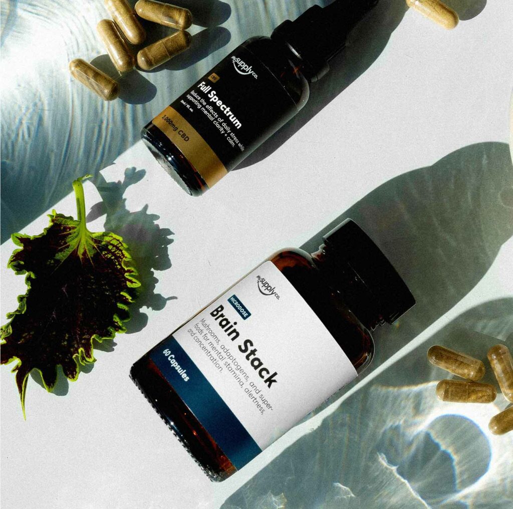 Offers | My Supply Co. Brain Stack Microdose Capsules and Full Spectrum CBD Oil by My Supply Co.